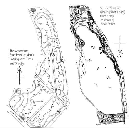 two masps, demontrsting th similarities between Struut's Park and The Arboretum