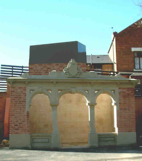 Composite showing how the water tower would have looked