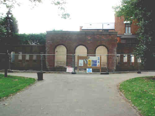 West Pavilion stripped and ready for demolition